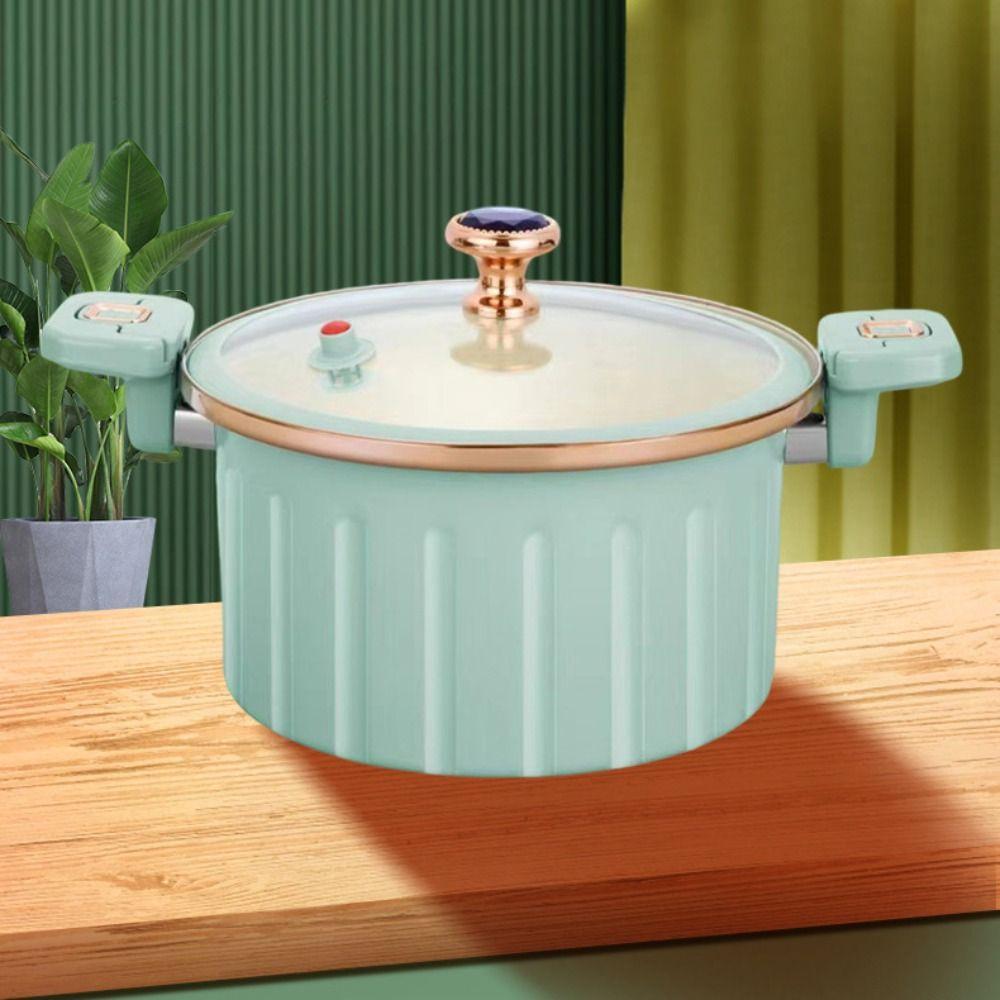 Кастрюли с двойными ушками, антипригарные кастрюли для мяса, супа, многофункциональные кухонные кастрюли под давлением